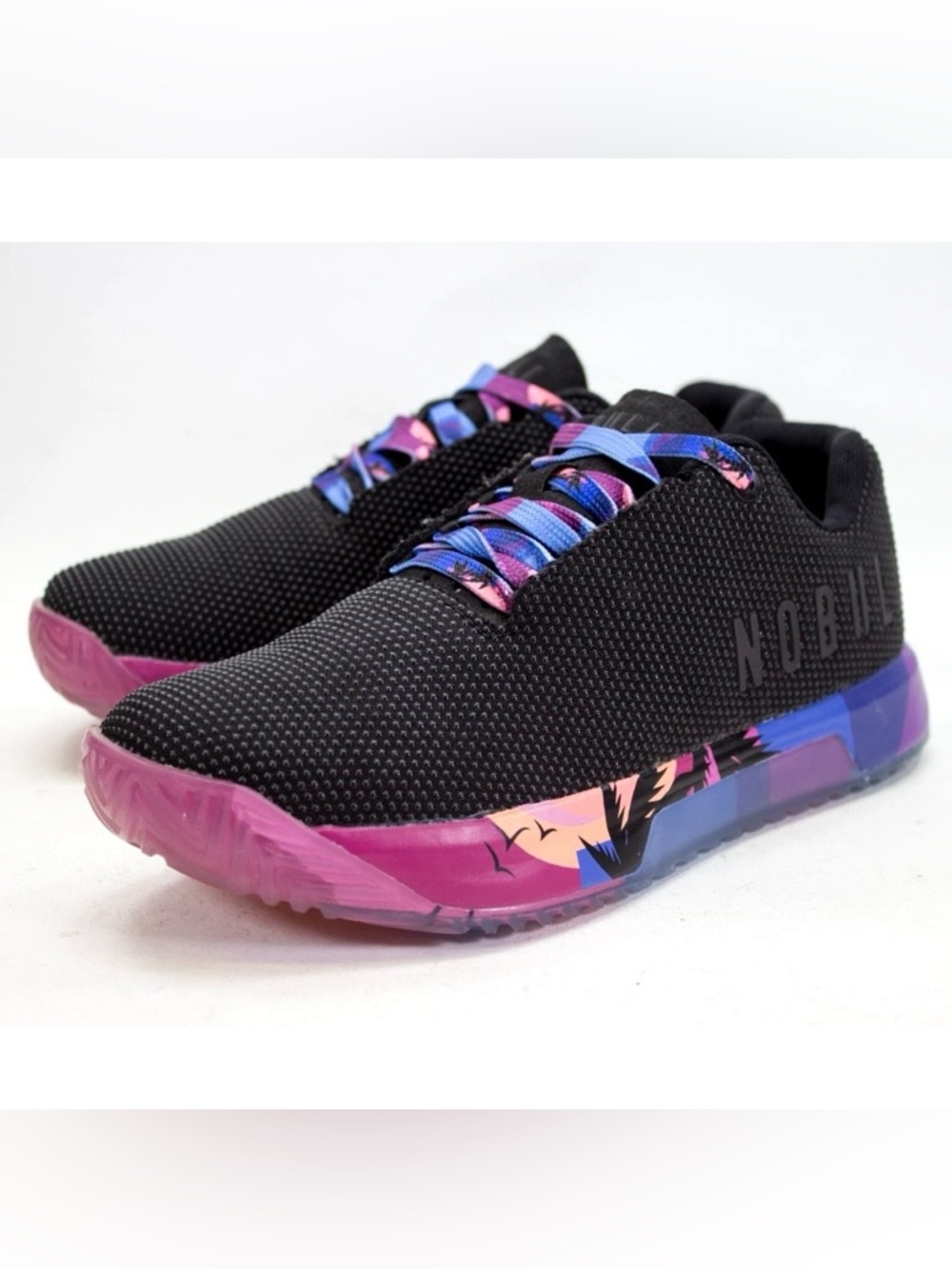 NOBULL Outwork SuperFabric Midnight Palm Womens US 6.5 Cross Trainers Gym Shoes - Picture 2 of 13